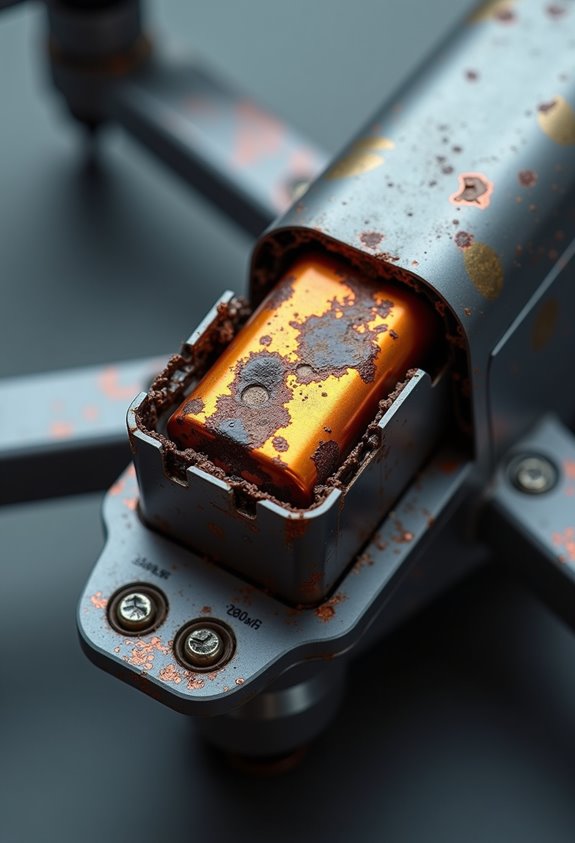 battery swelling and overheating