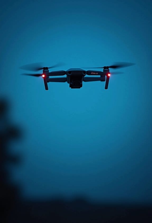 blue hour drone photography
