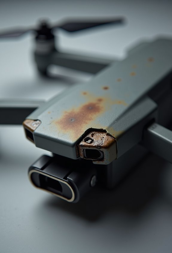 drone battery failure signs