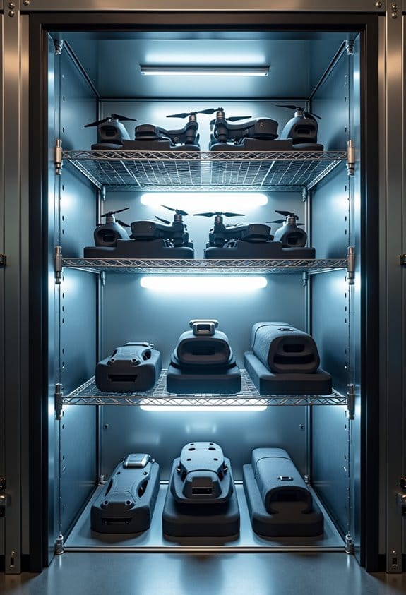 optimal drone storage features