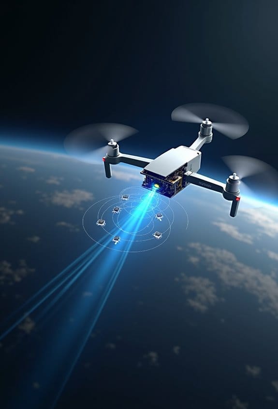 satellite signals guide drones
