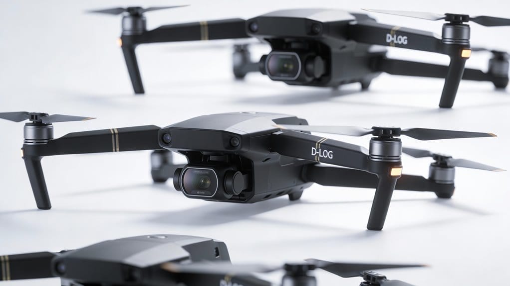 top d log camera drones