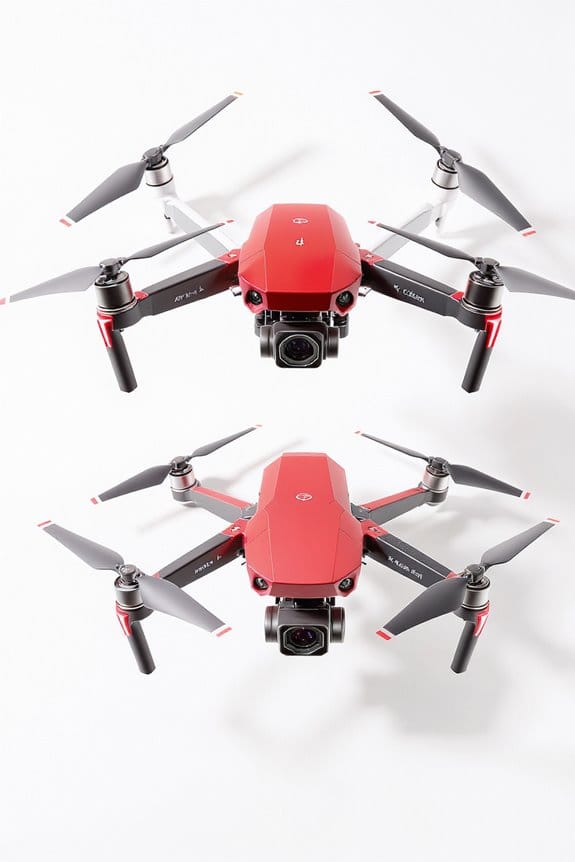 top red camera drones